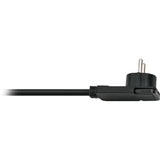 Gniazdo Brennerstuhl Comfort-line Plus z płaską wtyczką 4x czarne 2m h05vv-f 3g1,5 - 1153100100