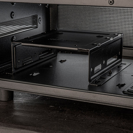 Obudowa mini tower Silverstone lucid 04 (czarna | 2x USB-A | 1x USB-C | RGB | szkło hartowane)