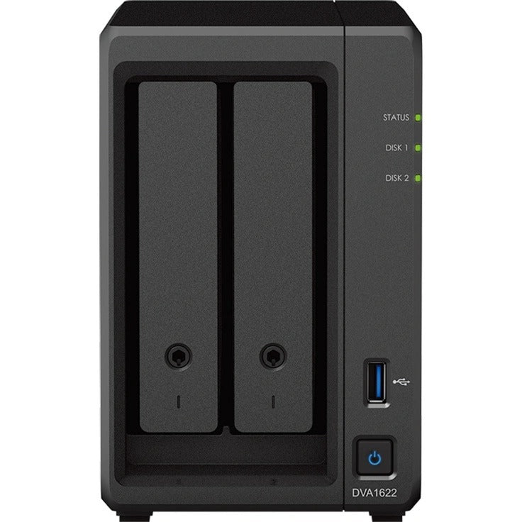 Sieciowy rejestrator wideo Synology dva1622 (czarny, 2x gniazda HDD 3,5)