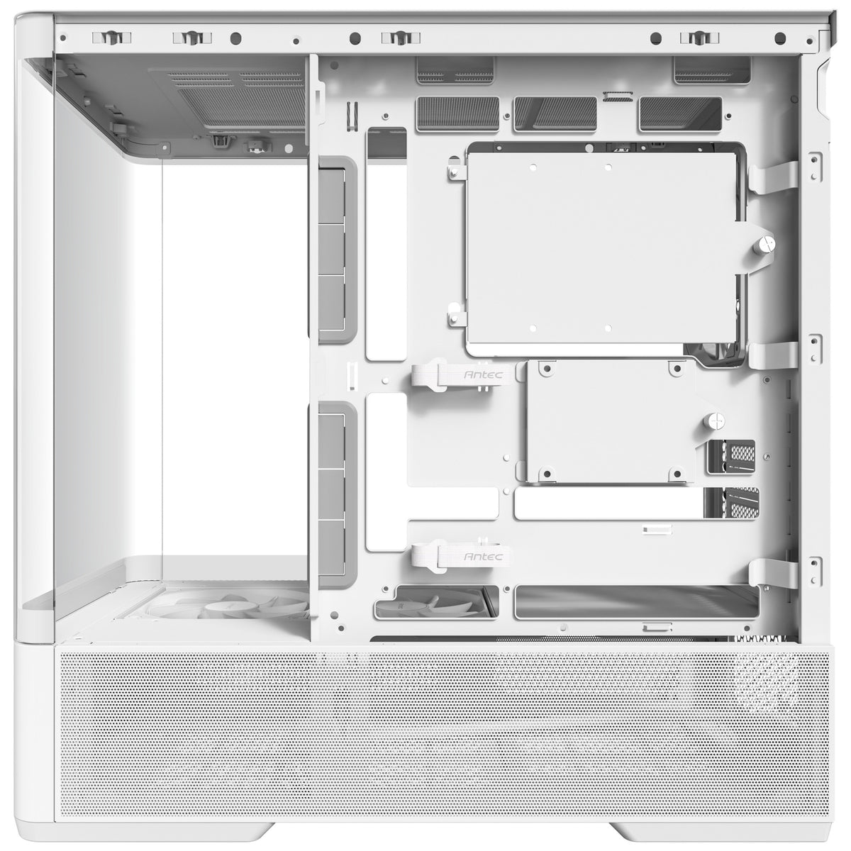 Antec c6 curve air midi tower behuizing (wit | 2x usb-a | 1x usb-c | tempered glass)