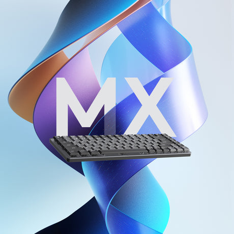 Mechaniczna mini klawiatura Logitech MX (czarna, układ międzynarodowy (QWERTY), dotykowa GL, 80% (TKL), Bluetooth)