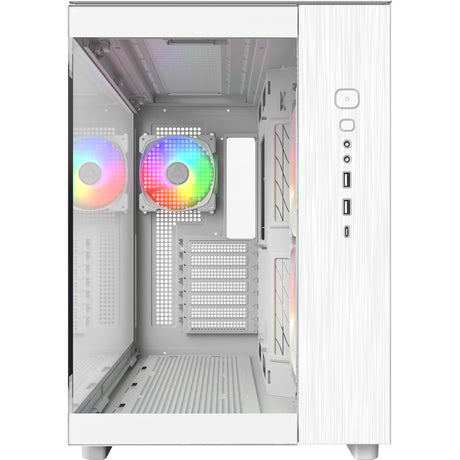 Obudowa midi tower Montech king 65 pro (biała | 2x USB-A | 1x USB-C | okienko)