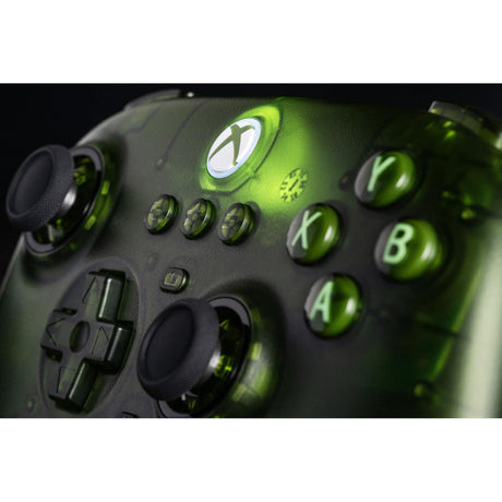 Kontroler 8bitdo Ultimate z 3 trybami dla konsoli Xbox (zielony przezroczysty, Xbox Series x|s, Xbox One, PC, Bluetooth USB-C 2,4 GHz)