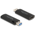 Delock Pendrive do przechwytywania wideo HDMI Adapter USB-A (czarny)