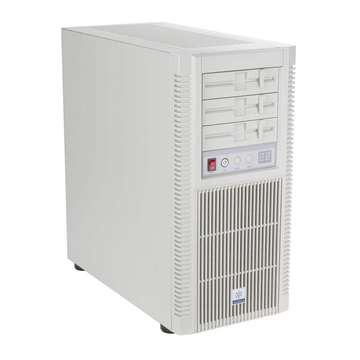 Obudowa midi tower Silverstone flp02 (biała | 2x USB-A | 1x USB-C)