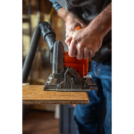 Bezszczotkowa piła tarczowa Black+decker 18 V Ręczna piła tarczowa 165 mm (czarno-pomarańczowa, akumulator i ładowarka nie wchodzą w skład zestawu)