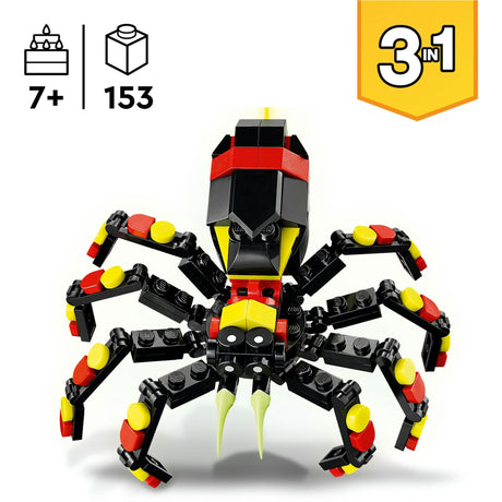 Lego Creator 3w1 dzikie zwierzęta: ekscytujący pająk - 31159