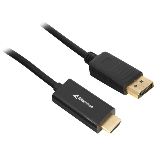 Sharkoon displayport 1.2 > adapter hdmi (czarny, 1 metr, 4k)