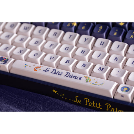 Mechaniczna klawiatura do gier Iqunix F97 Starry Tryst RGB (ciemnoniebieski, układ amerykański (QWERTY), czerwony Gateron, 96%, diody RGB, możliwość wymiany podczas pracy, pbt, 2,4 GHz | bluetooth 5.1 | USB-C)