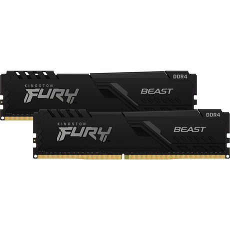 Kingston Fury Beast 32 GB DDR4-3200 (2x 16 GB) RAM (czarny, kf432c16bb1k2 32, xmp 2.0)