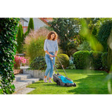 Gardena powermax 32 18v p4a czytaj akumulator do kosiarki w komplecie. ładowarka 18 v szerokość cięcia max. 320 mm