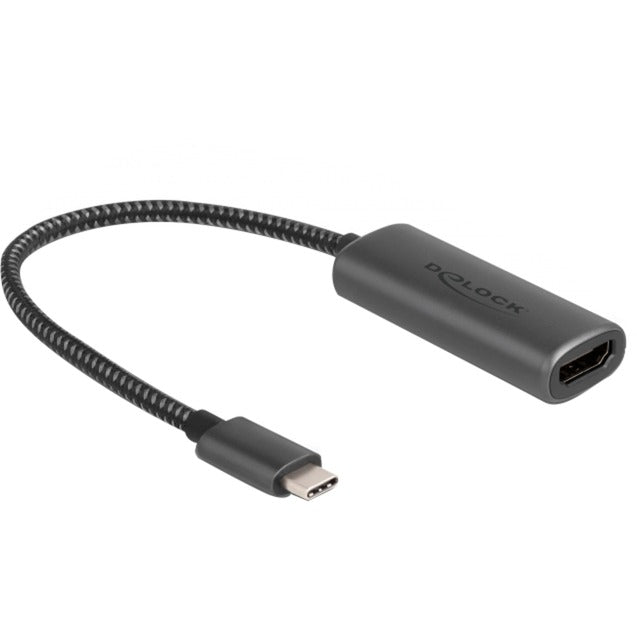 Delock Adapter USB-C (męski) > HDMI (żeński) (tryb DP Alt) (szary, 0,2 m)