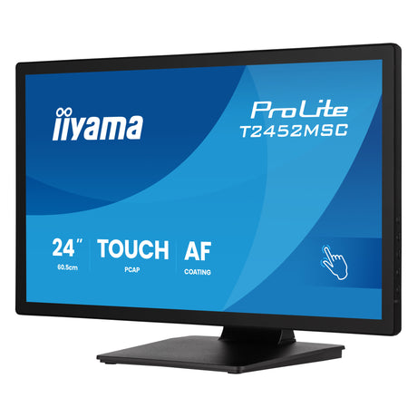 Monitor Iiyama prolite t2452msc-b2 24 z ekranem dotykowym (czarny, hdmi, displayport, usb, audio, dotykowy, 120hz)