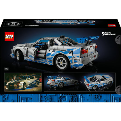 Lego® Technic 2 Szybki i wściekły Samochód Nissan Skyline GT-R (R34) - 42210