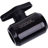 Kranik z 2-drogowym zaworem kulowym Alphacool eiszapfen (czarny)