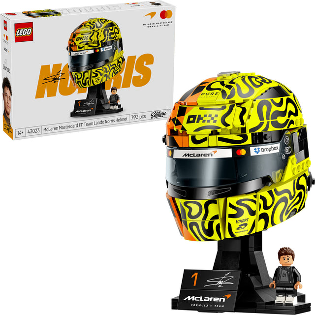 LEGO Editions Kask drużyny McLaren Mastercard F1 firmy Lando Norris dla dzieci 43023