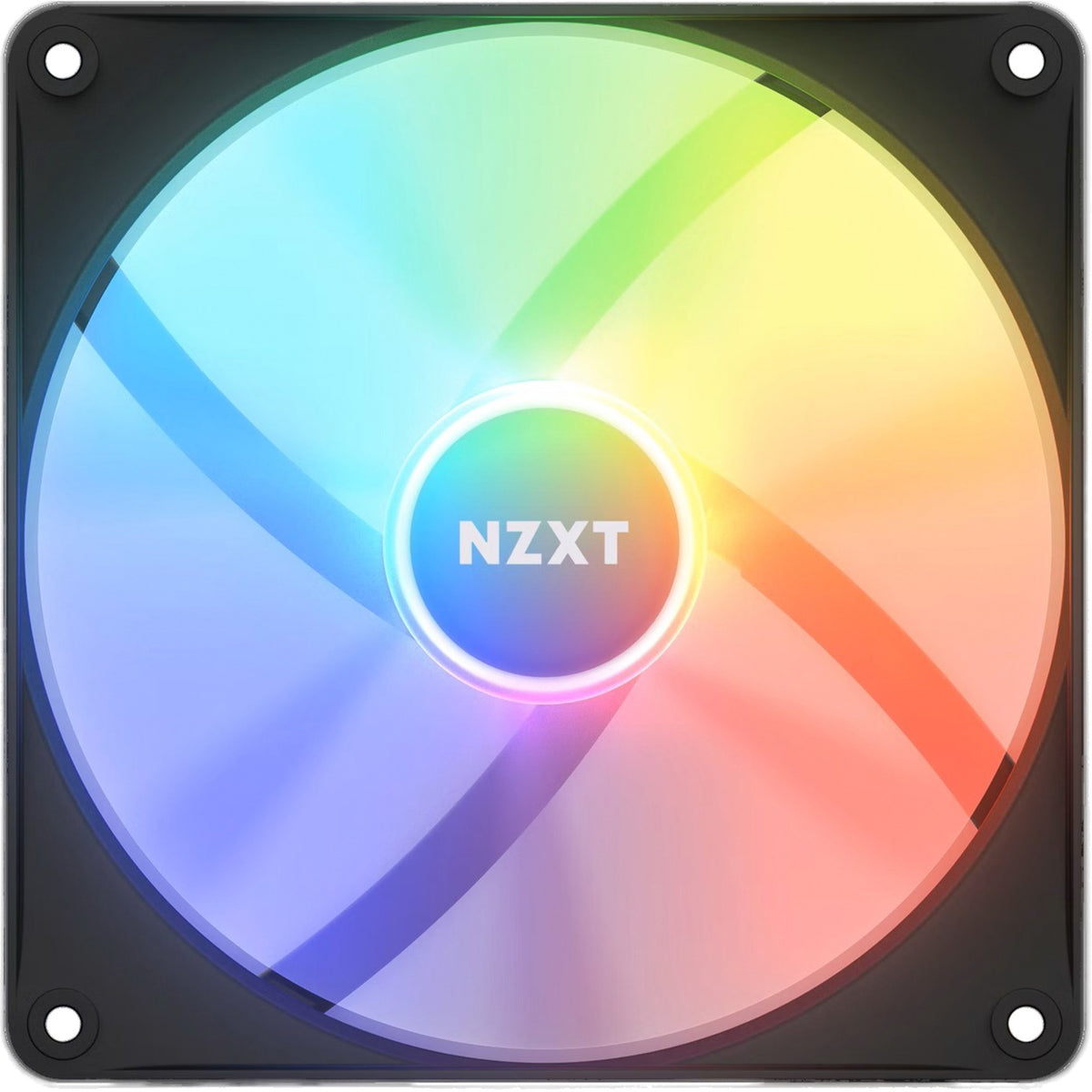 Wentylator z rdzeniem rgb Nzxt f140 rgb (czarny, 140 x 140 x 26 mm, pwm, bez kontrolera)