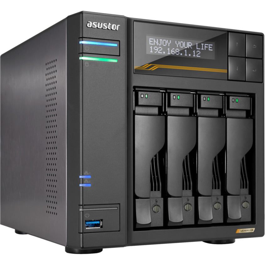 Asustor lockerstor 4 as6804t nas (czarny)