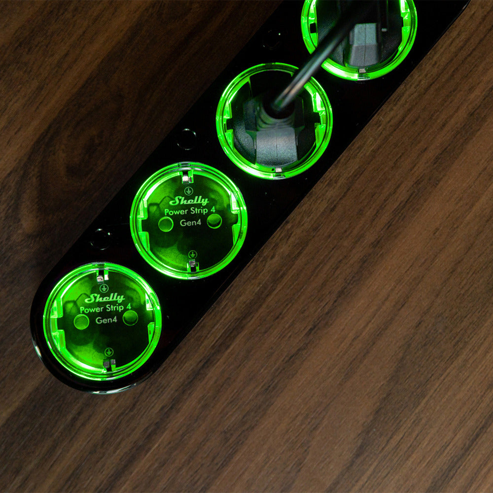 Listwa zasilająca Shelly gen4 (czarna, wifi, bluetooth, zigbee)