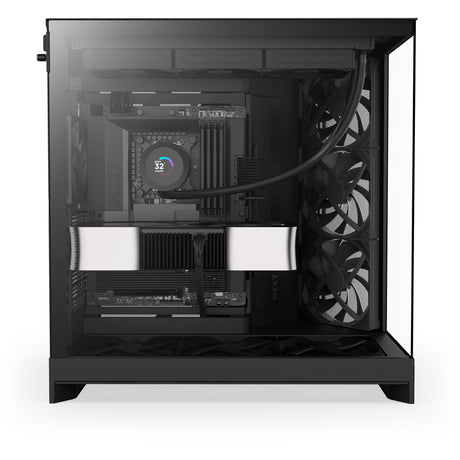 Obudowa midi tower Nzxt h9 flow (czarna (matowa) | 2x USB-A | 1x USB-C | szkło hartowane)