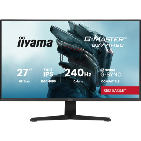 Monitor do gier Iiyama G-Master Red Eagle G2771HSU-B1 27 (czarny, 2x HDMI, DisplayPort, USB-A, USB-C, 240 Hz)