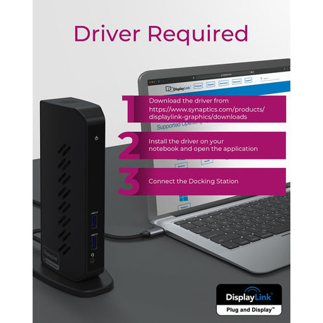 Stacja dokująca Icy box ib-dk2252ac (czarna, USB-A, HDMI, Display Port)
