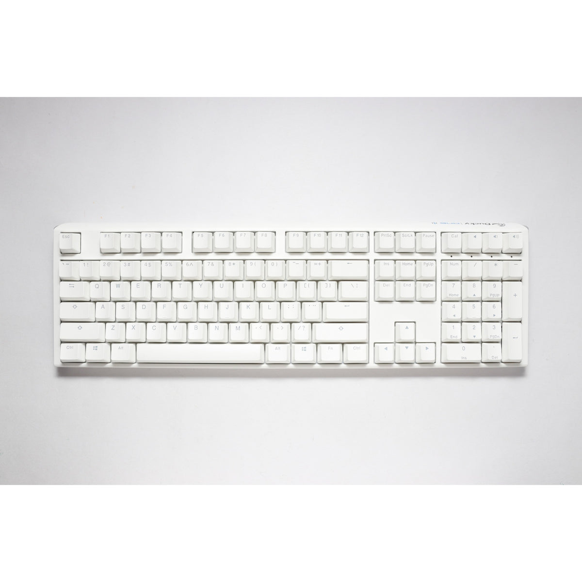 Ducky one 3 klasyczna, czysta biała klawiatura mechaniczna rgb (biała, układ amerykański (qwerty), wiśnia mx cicha czerwona, 100%, dioda rgb, podwójny strzał pbt, możliwość wymiany podczas pracy, mechanika szarlatanu)