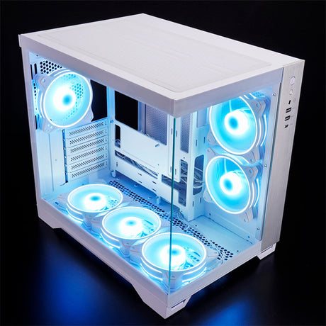 Obudowa Chieftec Visio Midi Tower (biała | 2x USB-A | 1x USB-C | RGB | szkło hartowane)