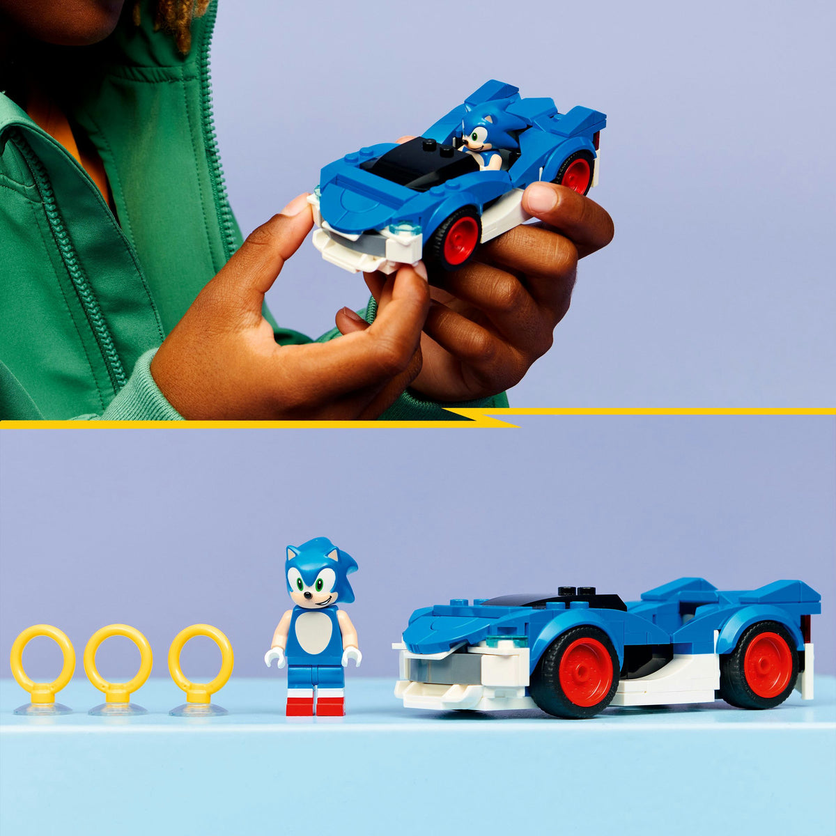 Lego Sonic the Hedgehog 77117 Sonic Car: Speed Star Lightning