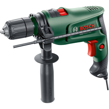 Wiertarka udarowa Bosch Easyimpact 600 (zielona czarna, walizka w zestawie)