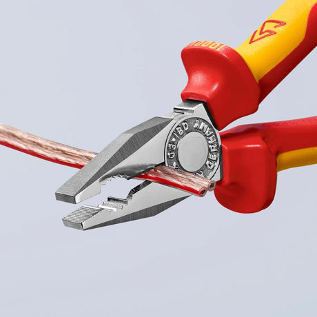 Szczypce uniwersalne Knipex 03 06 180 szczypce uniwersalne (czerwony żółty, test VDE)