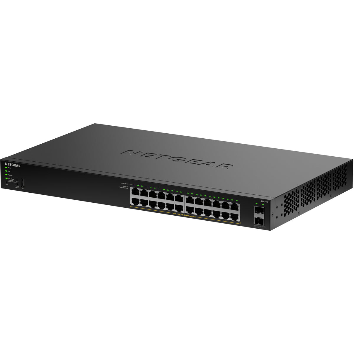 Przełącznik Netgear gs324tpv2 (czarny, budżet POE 190W)