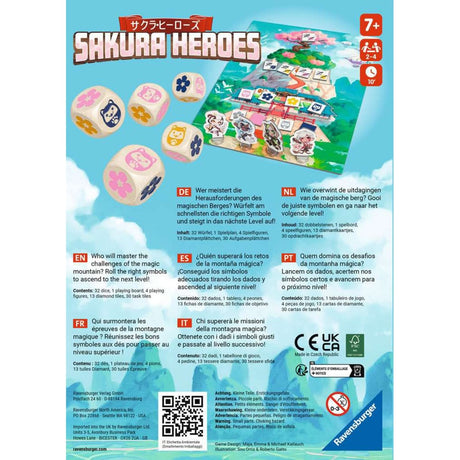 Gra w kości bohaterowie Ravensburger Sakura