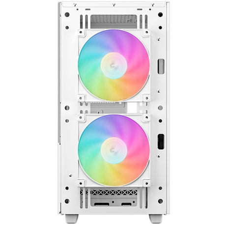 Obudowa cyfrowa mini tower Deepcool ch360 (biała | 1x USB-A | 1x USB-C | RGB | szkło hartowane)