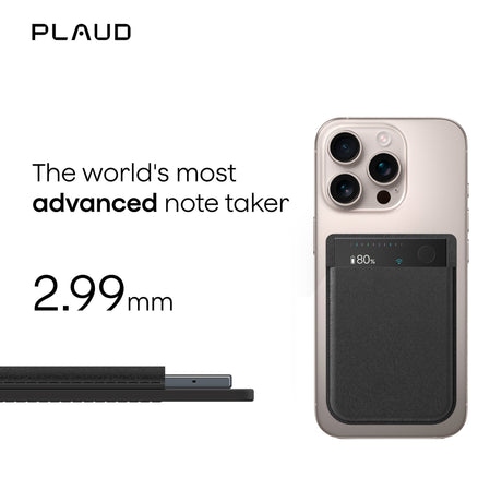 Dyktafon Plaud Note Pro (czarny, 64 GB, Bluetooth (BLE 5.4), dwuzakresowe Wi-Fi (2,4 GHz 5 GHz))