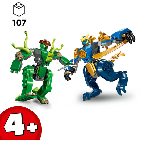 Lego ® ninjago® – bitwa smoczego mecha Jay’a – zabawkowy mech – zestaw do zabawy z 2 minifigurkami – 71853