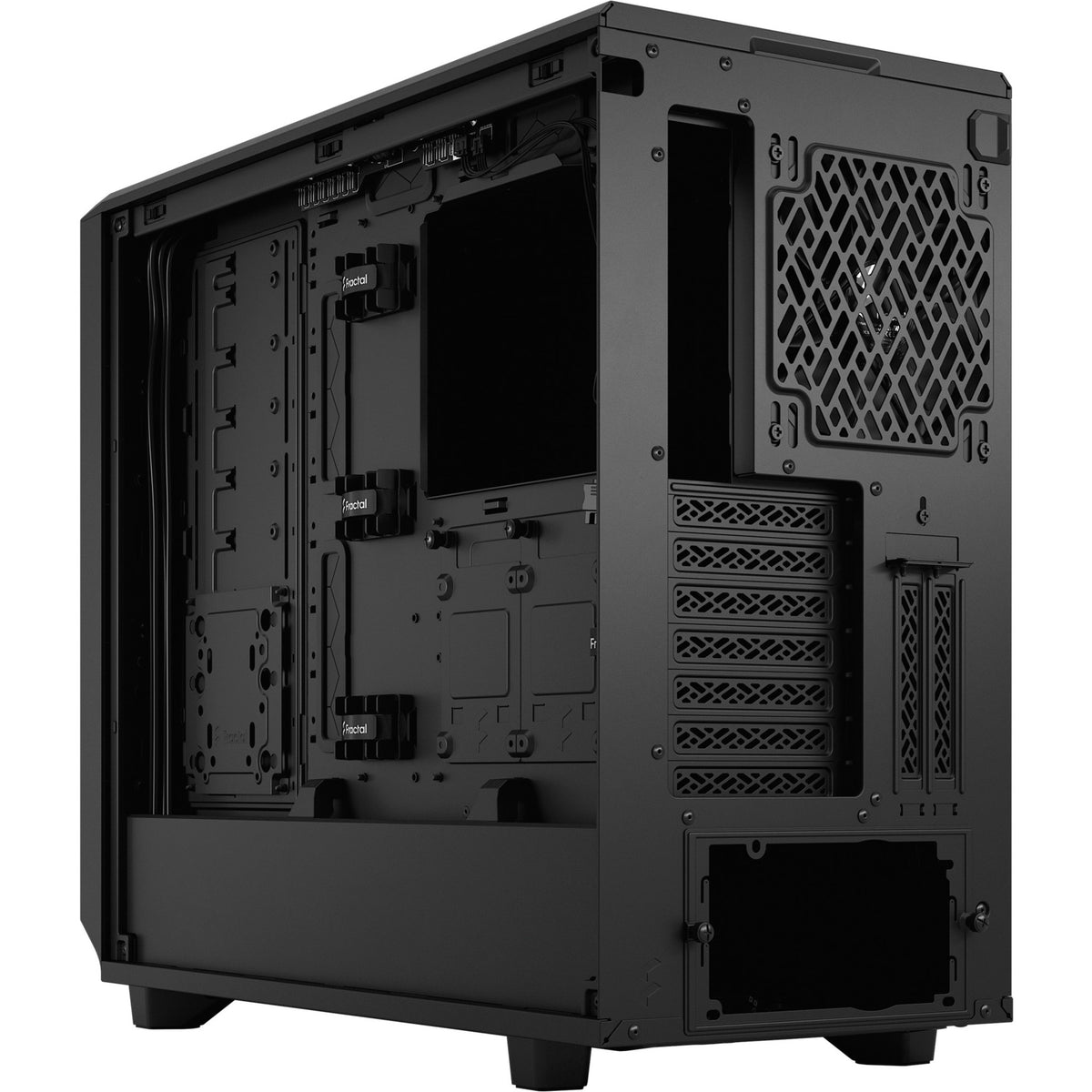 Konstrukcja fraktalna meshify 2 obudowa midi tower (czarna | 2x USB-A | 1x USB-C)