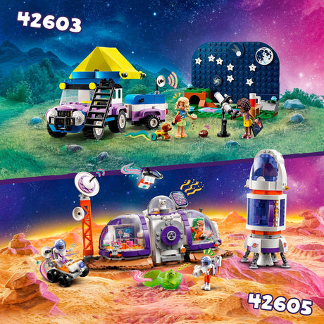 Lego friends - baza kosmiczna na Marsie i zabawka do budowy rakiet (42605)