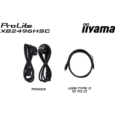 Monitor Iiyama prolite xb2496hsc-b1 24 (czarny (matowy), 144 Hz, HDMI, USB-C, audio)