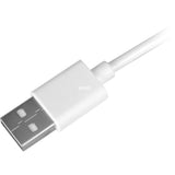 Kabel Sharkoon USB-A 2.0 - USB-C (biały, 1 metr)