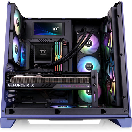 Obudowa Midi Tower Thermaltake View 390 Air Future Dusk (fioletowa | 2x USB-A | 1x USB-C | szkło hartowane)