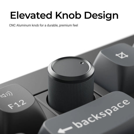 Bezprzewodowa, niestandardowa klawiatura mechaniczna Keychron v3 ultra 8k (czarna, układ amerykański (qwerty), jedwabny pom brązowy, 80% (tkl), rgb, hot swap, 2,4 GHz | bluetooth 5.3 | usb-c)