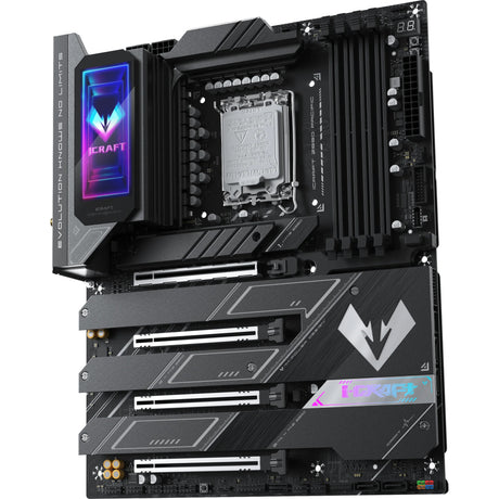 Płyta główna Maxsun MS-Icraft Z890 Pacific Socket 1851 (czarna, RAID, 2,5 GB-LAN, WLAN, BT, dźwięk, ATX)