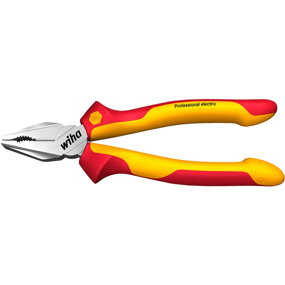 Szczypce uniwersalne Wiha professional electric z dynamicjoint i optigrip (czerwony żółty)