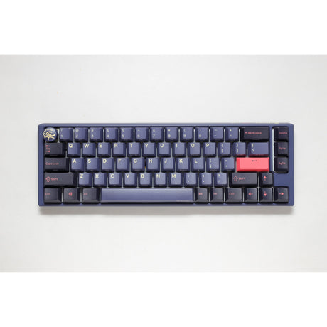 Klawiatura mechaniczna Ducky one 3 cosmic blue SF RGB (ciemnoniebieski, układ US (Qwerty), Cherry MX Speed Silver, 65%, diody LED RGB, double-shot PBT, hot-swap, mechanika Quack)