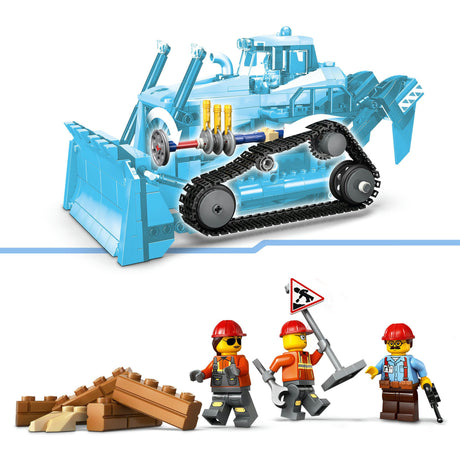 Lego ® city żółty spychacz, pojazd budowlany - 60466