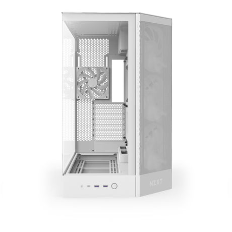 Obudowa midi tower Nzxt h9 flow rgb (biała (matowa) | 2x usb-a | 1x usb-c | rgb | szkło hartowane)