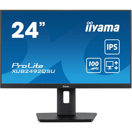 Monitor Iiyama prolite xub2492qsu-b1 23.8 (czarny (matowy), HDMI, display port, 3x USB-A, USB-C)
