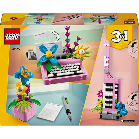 Lego Creator Maszyna do pisania 3w1 z kwiatami - 31169