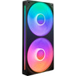 Wentylatory rdzeniowe Nzxt f240 rgb (czarne, 2 sztuki, 240 x 120 x 26 mm)